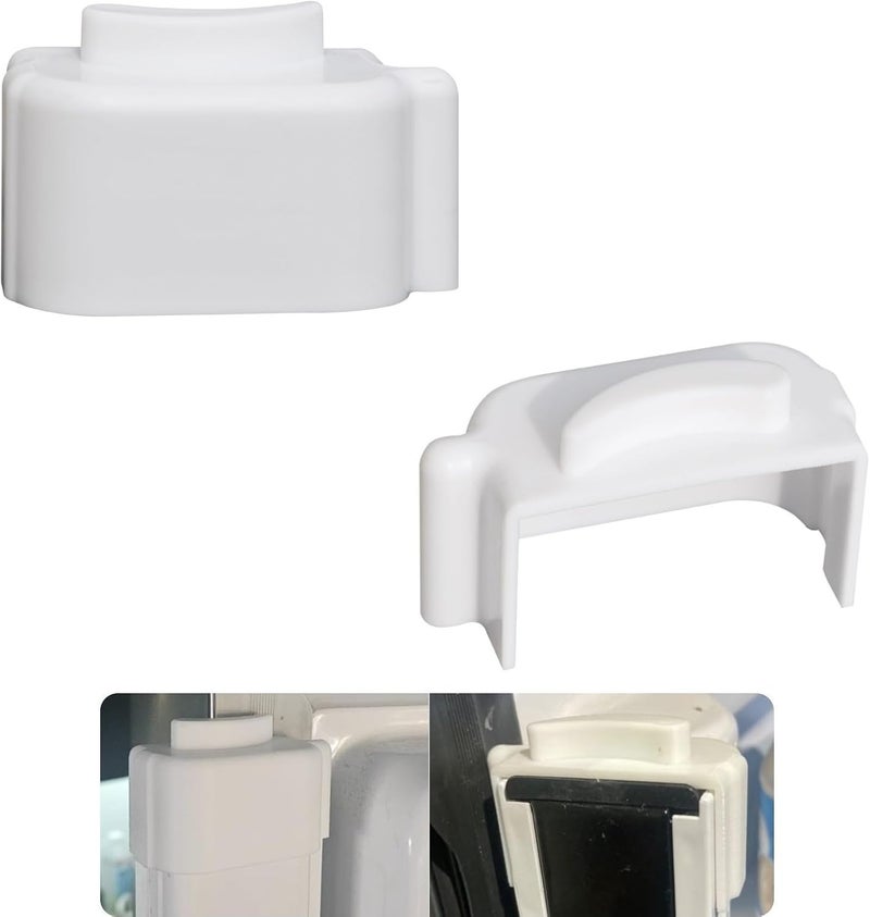 WFCYX Refrigerator Door Flipper (Mullion) Repair Topper, Fit for Samsung Refrigerator RF28HDEDBSR, RF28HDWDBSR, RF31FMESBSR/AA, Compatible with Door Flipper DA97-12684D, DA97-12624A, DA97-12624B, 2Pcs White - Image 1